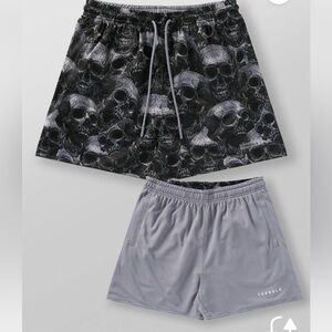 YoungLa Skulls & Roses Reversible Shorts